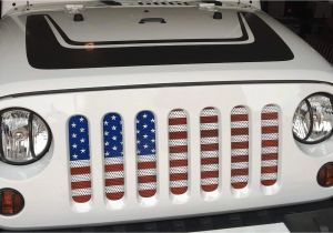 Jeep Jk Tail Light Covers Bolaxin Steel Front Grille Mesh Insert for Jeep Wrangler Jk 2007 2016 American Flag Insert