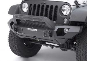 Jeep Wrangler Unlimited Light Bar Go Rhino Front Bumper with Straight End Caps and Roadline Light