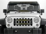 Jeep Wrangler Unlimited Light Bar Jeep 20 Inch Led Grille Mounts W Two Dual Row Light Bars Light Bar