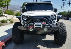 Jeep Wrangler Unlimited Light Bar Mean Looking Jeep Jk with Halo Headlights Poison Spyder Bumper New