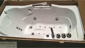 Jetted Bathtub Air Control Decorate with Daria 60" White Bathtub Whirlpool Jetted