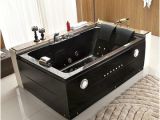 Jetted Bathtub for 2 2 Person Black Jacuzzi
