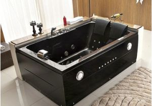 Jetted Bathtub for 2 2 Person Black Jacuzzi