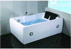 Jetted Bathtub Jets 72" Bathtub Jetted Whirlpool 2 Person White 14 Massage