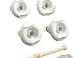 Jetted Bathtub Replacement Parts Kohler Flexjet Whirlpool Trim Kit with Four Jets In White