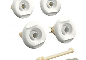 Jetted Bathtub Replacement Parts Kohler Flexjet Whirlpool Trim Kit with Four Jets In White