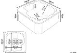 Jetted Bathtub Standard Size Hot Tub 40 Jets Jacuzzi Pool Garden Tub Wooden