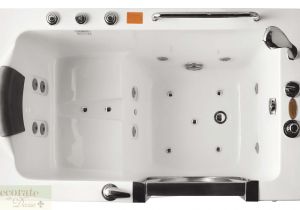 Jetted Bathtub with Heater Walk In Bathtub Whirlpool Jetted Hydrotherapy Massage Air