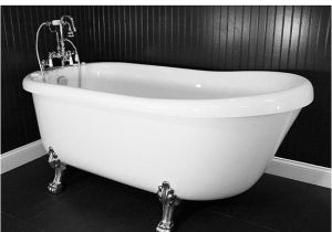 Jetted Clawfoot Bathtub Spa Collection 67 Inch Air Massage Slipper Clawfoot Tub