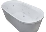 Jetted soaking Bathtub Spa Escapes Royal 66 78" X 33 62" Oval Freestanding