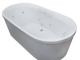 Jetted soaking Bathtub Spa Escapes Royal 66 78" X 33 62" Oval Freestanding