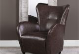 Jollene Leather Accent Chair Lyric Brown Leather Accent Chair Uttermost