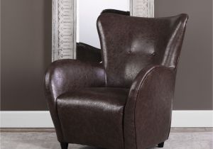 Jollene Leather Accent Chair Lyric Brown Leather Accent Chair Uttermost