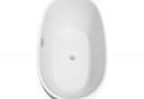 Juno Freestanding Bathtub 63" Juno Freestanding Bathtub In White with Floor Mounted