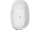 Juno Freestanding Bathtub 63" Juno Freestanding Bathtub In White with Floor Mounted