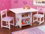 Kidkraft Heart Table and Chair Set Heart Table and Chair Set with Pastel Bins Kidkraft 26913
