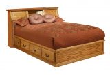 King Platform Bedroom Sets Od O T456 Ek and Od O T462 Ek Traditional Oak Pedestal Bed with