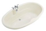 Kohler 6 Foot Bathtub Kohler 6 Ft Center Drain Oval Bathtub In White K 1149 0