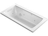 Kohler Bathtubs for Sale Kohler K 1947 H 0 White Archer 60" Heated Drop In Jetted