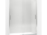 Kohler Levity Shower Door Review Kohler Levity 59 625 In W X 82 In H Frameless Sliding Shower Door