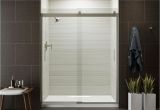 Kohler Levity Shower Door Review Kohler Levity 59 In X 74 In Semi Frameless Sliding Shower Door In