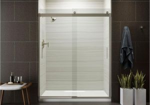 Kohler Levity Shower Door Review Kohler Levity 59 In X 74 In Semi Frameless Sliding Shower Door In