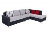 L Shaped sofa Covers Online India Bharat Lifestyle Nano L Shape Black Grey Fabric sofa Set 2 1 D