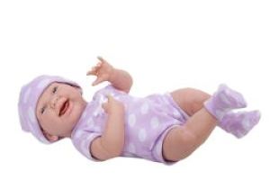 La Newborn 8 Piece Realistic Baby Doll Bathtub Set Jc toys "pouty" La Newborn Moments Realistic 17