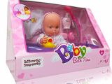 La Newborn Realistic Baby Doll Bathtub Set Liberty Imports Little Baby 13" Bathtime Doll Bath Set