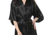 Ladies Bathrobes On Sale New Black Chinese Women S Faux Silk Robe Bath Gown Hot