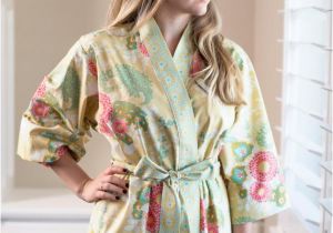 Ladies Bathrobes Plus Size Womens Long Lined Robe Kimono Robe Plus Size Bathrobe
