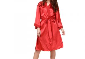 Ladies Bathrobes Sale Hot Sale Red Summer Silk Chiffon Robe New Style Women S