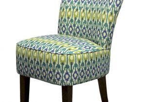 Laguna Geo Blue Accent Chair Threshold Rounded Back Chair Blue Green Ikat Geo