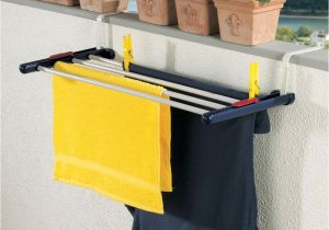 Lakeland Lofti Drying Rack Over the Balcony Rail Clothes Drying Rack Space Saving Design Can