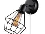 Lamps Plus Plug In Wall Sconces Globe Electric 1 Light Black Shade Plug In Wall Sconce with Clear 6