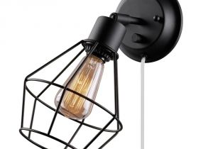 Lamps Plus Plug In Wall Sconces Globe Electric 1 Light Black Shade Plug In Wall Sconce with Clear 6