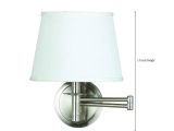 Lamps Plus Plug In Wall Sconces Kenroy Home 21011bs Sheppard Wall Swing Arm Lamp Brushed Steel