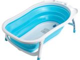 Large Bathtubs for toddlers Roger Armstrong Flat Fold Bath Blue