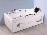 Large Bathtubs with Jets Whirlpool Tub with Led Light Shower Unit Jet Spa