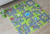 Large Children S Floor Mats 9pcs Baby Eva Foam Puzzle Play Floor Mat toddler City Road Carpets