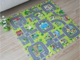 Large Children S Floor Mats 9pcs Baby Eva Foam Puzzle Play Floor Mat toddler City Road Carpets