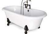 Large Clawfoot Tub American Bath Factory 60 In Acrylic Double Clawfoot Non