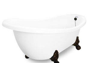Large Clawfoot Tub American Bath Factory 67 In Acrylic Slipper Clawfoot Non