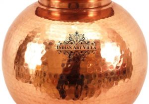 Large Decorative Copper Pots Indianartvilla No Coating Copper Pot Buy Online at Best Price In