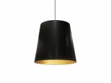 Large Drum Light Fixture 1lt Oversized Drum Pendantmedium Blk Gld 74ah4 Capitol