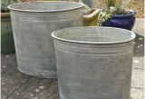 Large Garden Bathtubs Metal Oval Planters Galvanized Garden Plant Tub