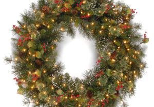 Large Lighted Wreath so Pretty Walmart Betterliving Christmas Decor Pinterest