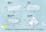 Large Long Bathtubs Standard Bathtub Sizes Reference Guide to Mon Tubs