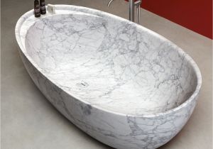 Large Marble Bathtubs Antonio Lupi Eclipse Oval Carrara Marble Bathtub Tattahome