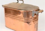 Large Oval Bathtubs Antique Copper Boiler Pot Oval Steamer Tub Wood